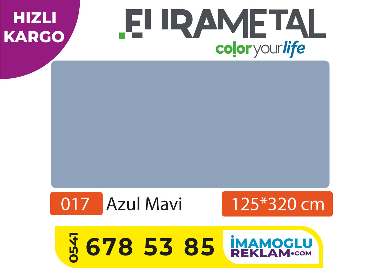 125x320%20cm%20AZUL%20mAVİ%20Alüminyum%20Kompozit%20Panel%204mm