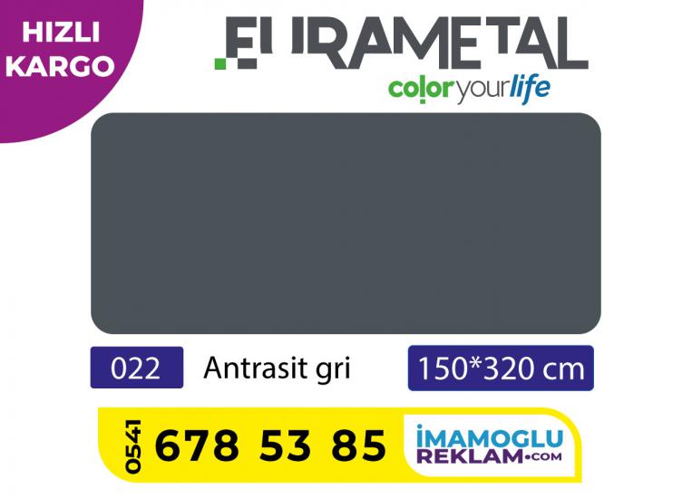 4mm Antrasit Gri Alüminyum  Kompozit Panel 0.21 Alüminyum Kalınlığı  yerli marka EURAMETAL (METALBOND) Ürünüdür.