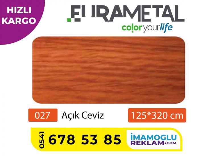 125x320 4mm Ahşap açık ceviz kompozit panel