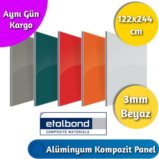 122x244 3mm beyaz kompozit