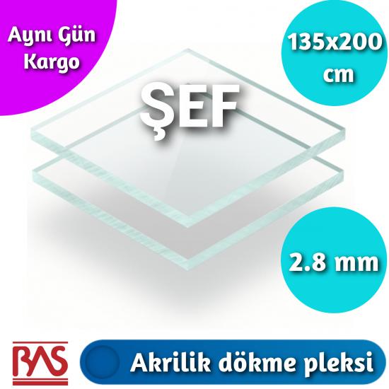 2.8 MM 135X200 CM ŞEFFAF PLEKSİ