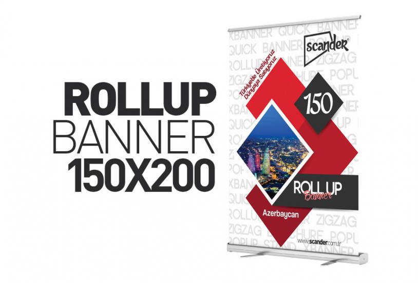 150  lik roll up banner , 150  cm roll up banner , baskılı roll up banner , baskısız roll up banner , 
