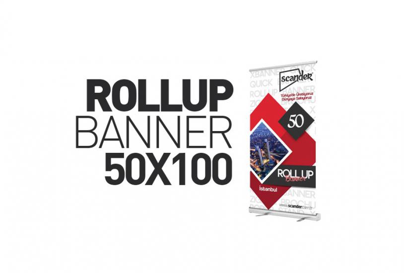 50 lik roll up banner , 50cm roll up banner , baskılı roll up banner , baskısız roll up banner , 