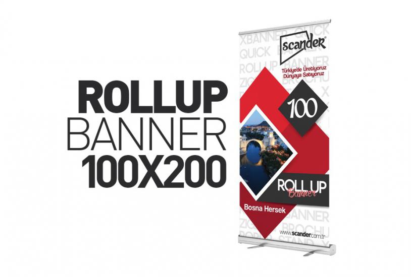 100 lik roll up banner , 100 cm roll up banner , baskılı roll up banner , baskısız roll up banner , 