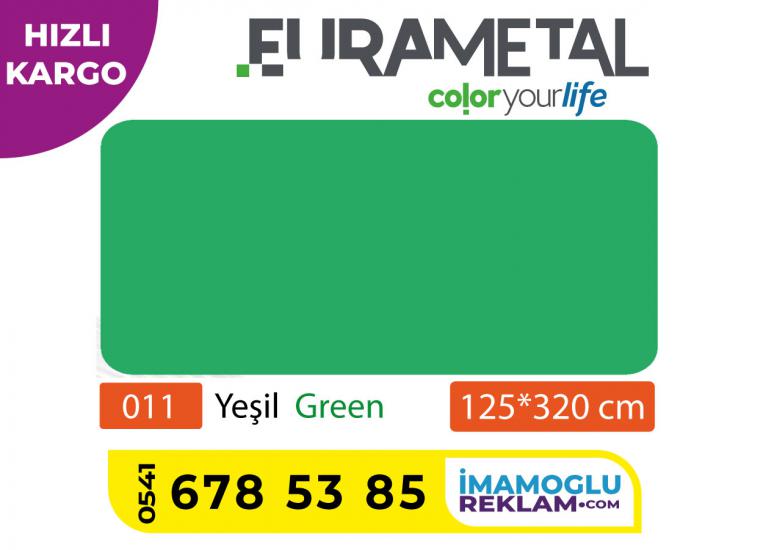 125x320 4mm yeşil Alüminyum Kompozit Panel Eurametal  green composite panel , yeşil sistem kompozit panel 